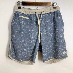 Vuori Men's Banks‎ 6 Inch Elastic Waist Drawstring Print Shorts Size S